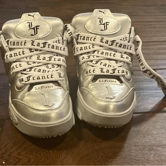 Puma Shoes Puma Silver Sneakers Chunky Laceup Design Poshmark